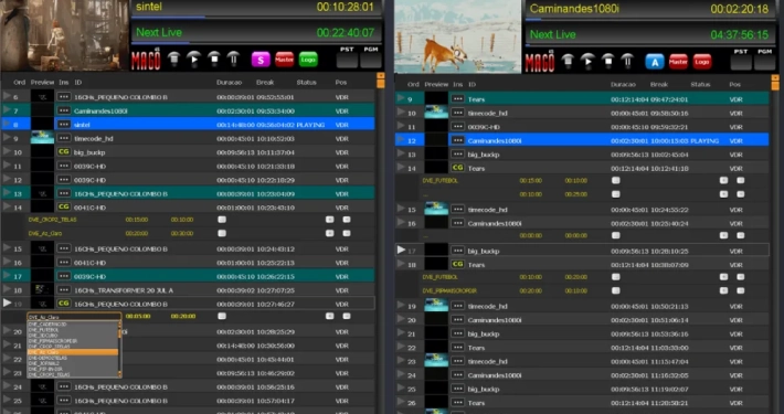 Tela MAGO Playout